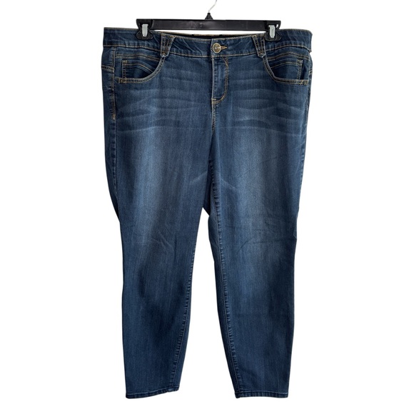 Democracy Ab Technology "Booty Lift" Jeans Womens Plus Size 20 Stretch Denim - Picture 1 of 15